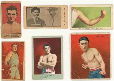 1910-1920s Assorted Brands Boxing Collection (18 Different)